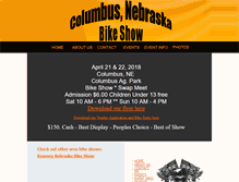 Tablet Screenshot of columbusnebraskabikeshow.com